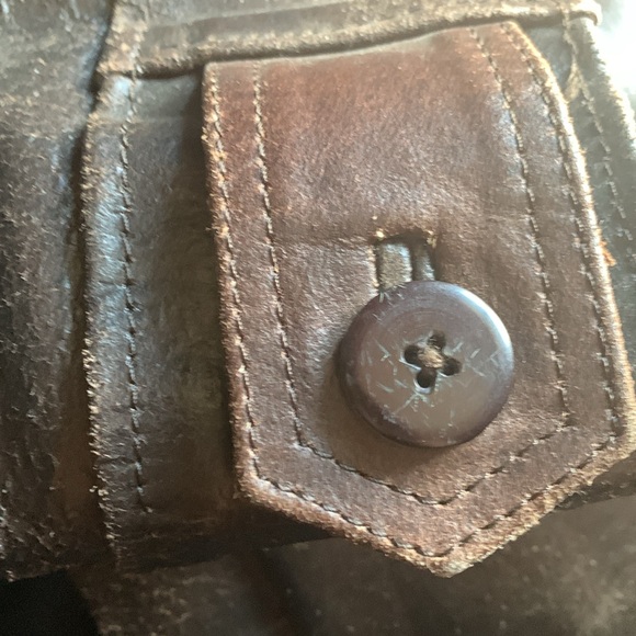 Thinsulate GENUINE LEATHER heavy jacket fully lined vintage 80’s - Picture 7 of 16